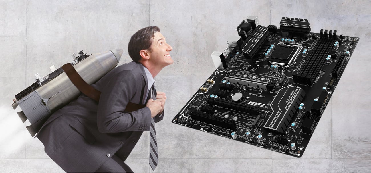 【ТЕНКЮИ様用】LGA1151 M/B msi H270-A MSI H270-A PRO - Płyty główne Socket 1151 - Sklep